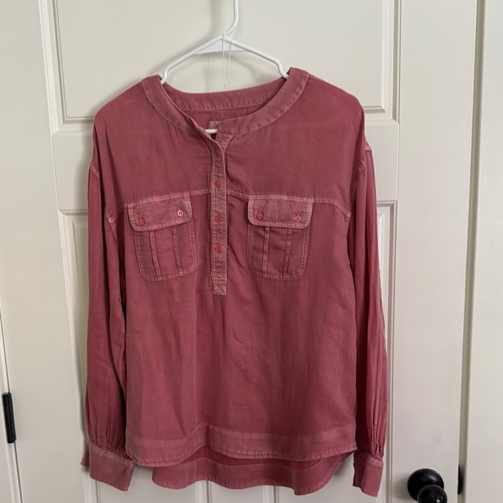 Lucky Brand Dusty Pink Collared Shirt